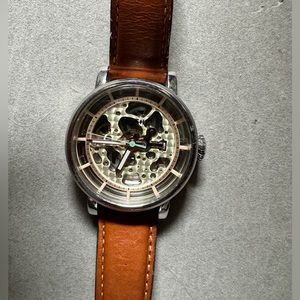 Fossil Mechanical Leather Watch